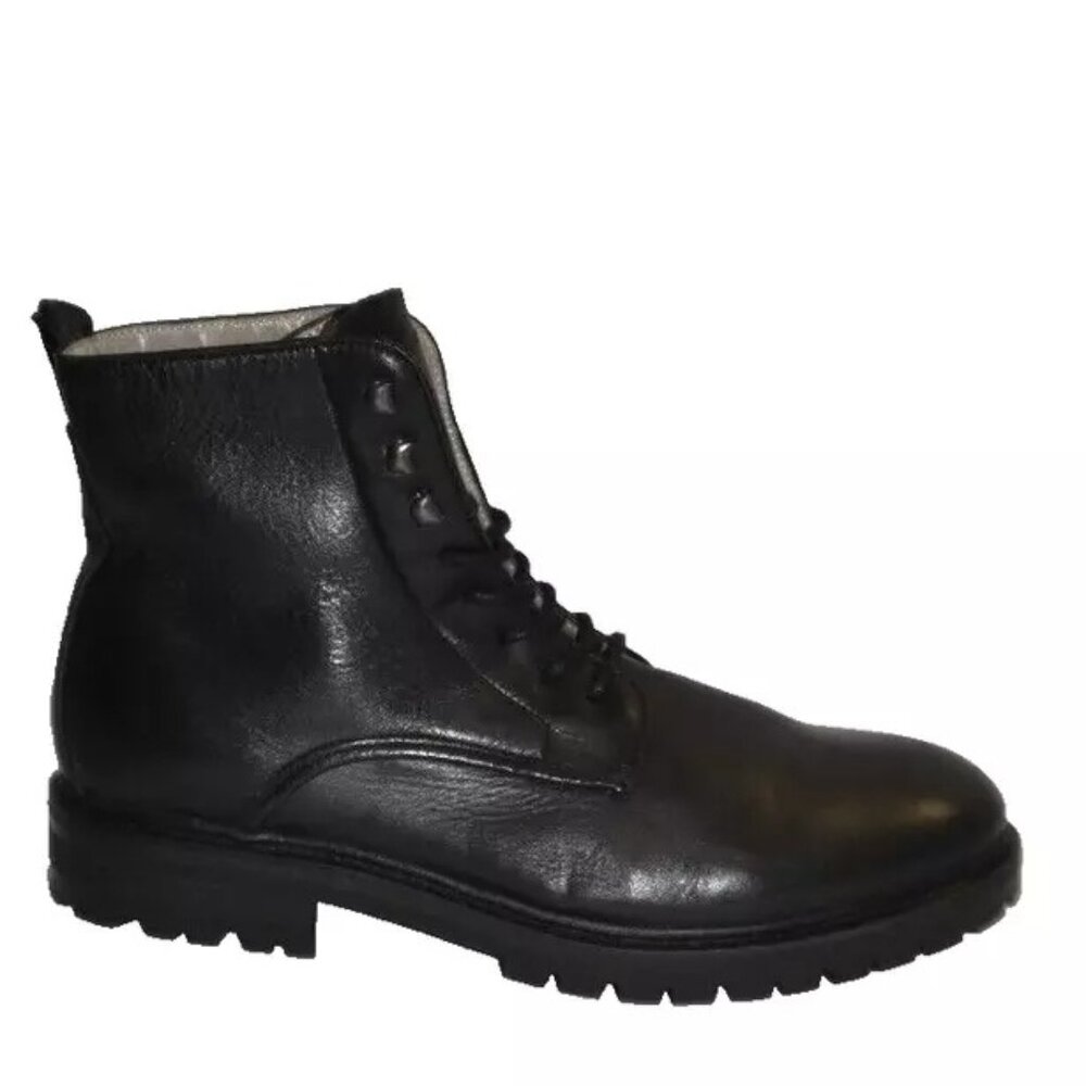 New! ALLSAINTS Men's Laker Lace Up Boots Black Size 13 US DD409
